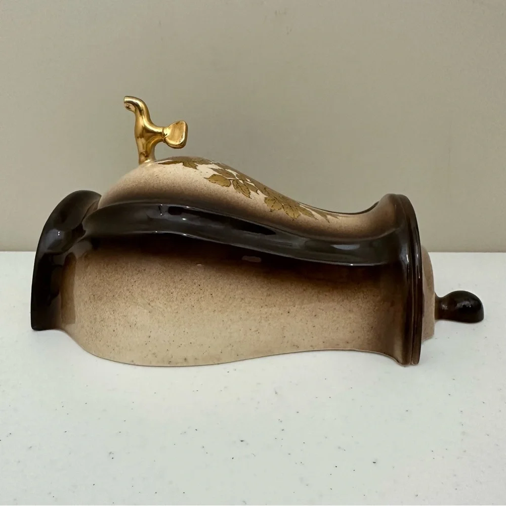 Vintage Decorative Gold Roses Wall Hanging Dispenser/Basin Top - Picture 4 of 10